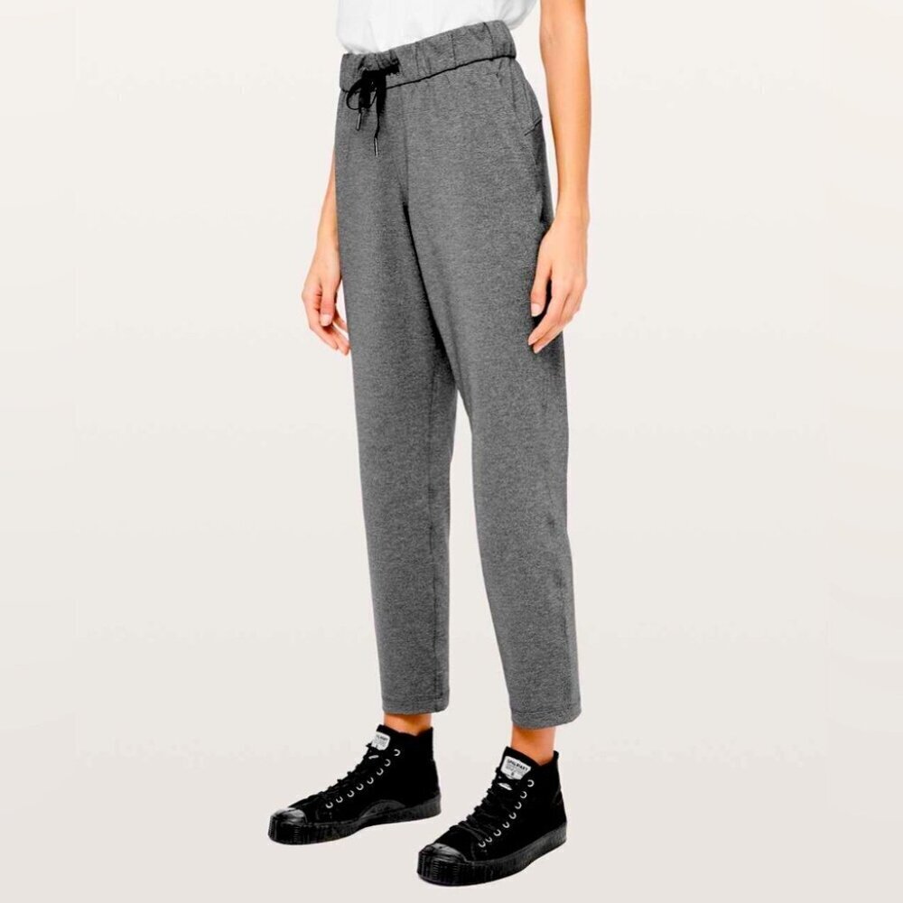 * Lululemon On The Fly Pant Heathered Grey Luxtreme Size 4